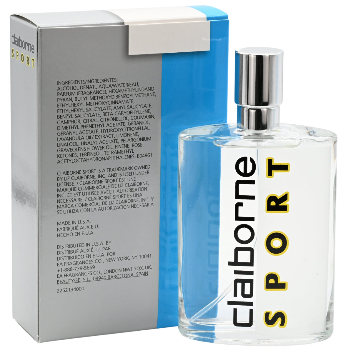 Claiborne Sport by Liz Claiborne Cologne for Men 3.4 oz New in Box