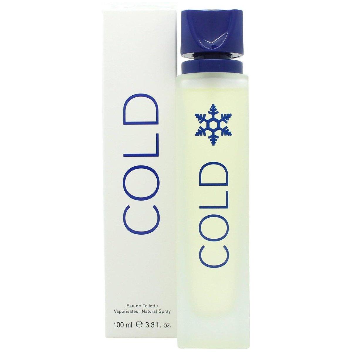 COLD by Benetton cologne for men EDT 3.3 / 3.4 oz New in Box