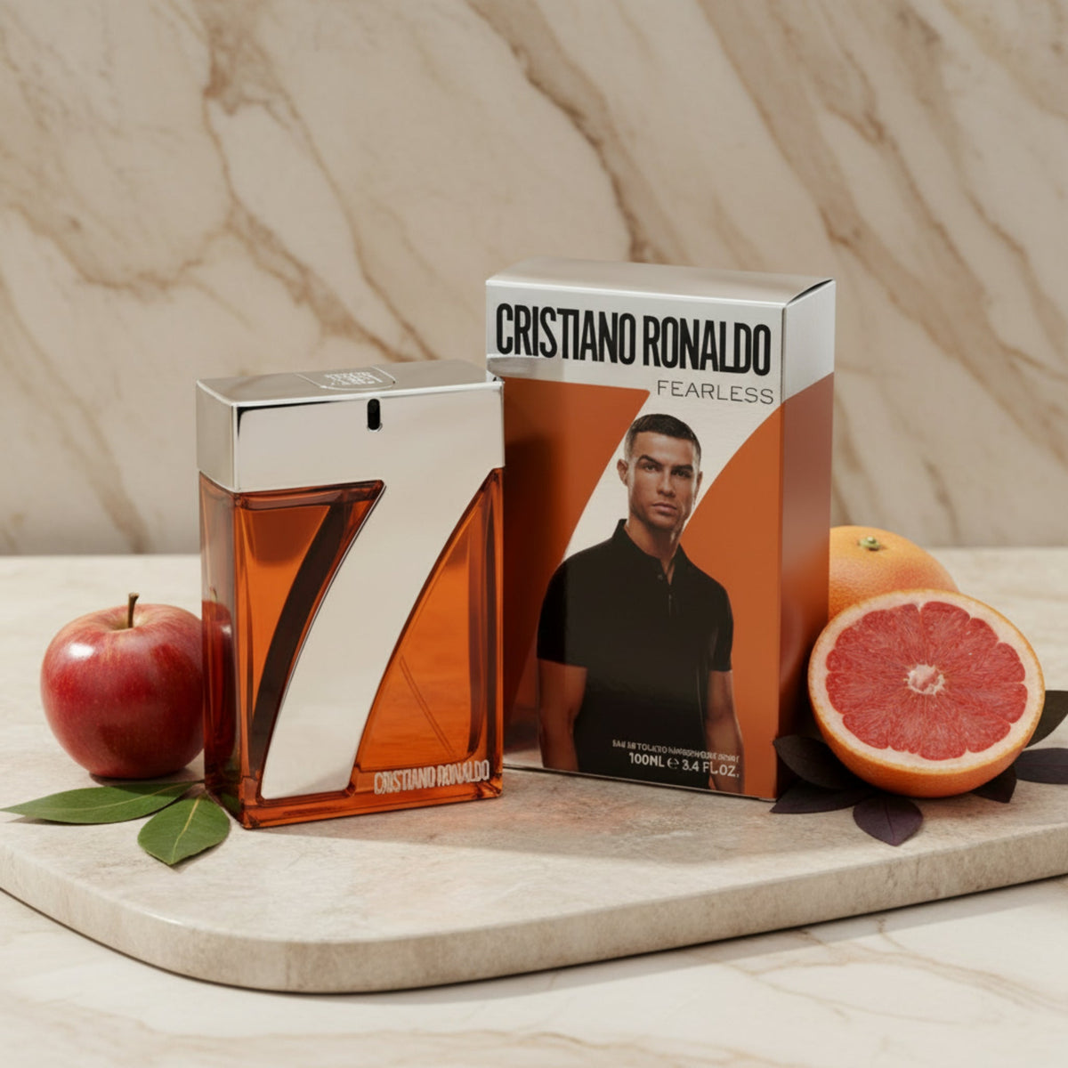 Cristiano Ronaldo CR7 Fearless Eau de Toilette Spray for Men 3.4 oz (New Retail Box)