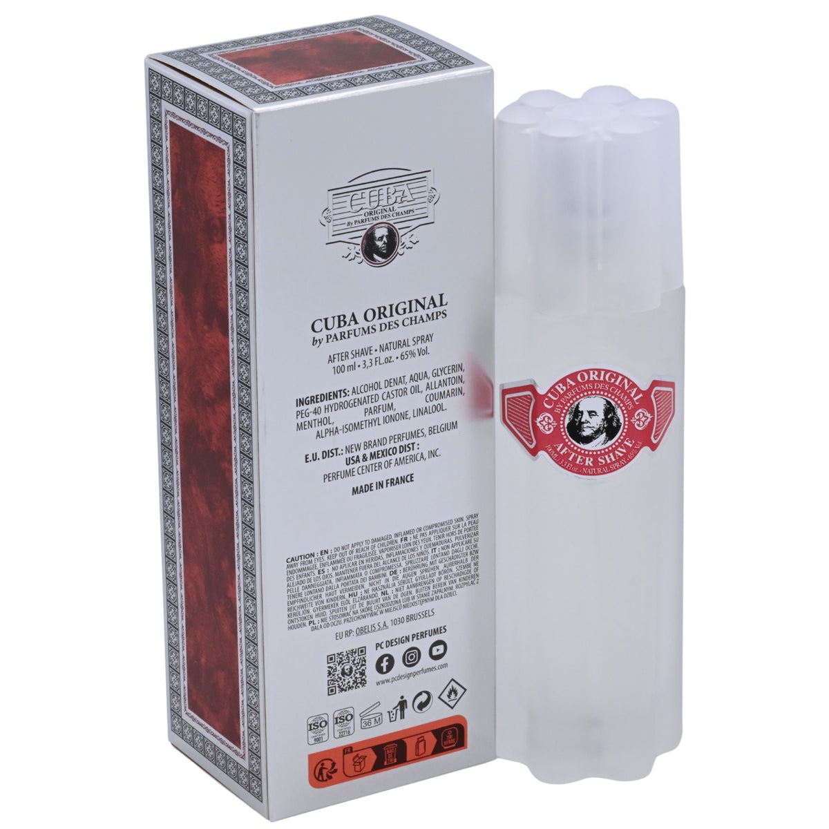 Cuba Red After Shave by Cuba for men 3.3 / 3.4 oz New in Box