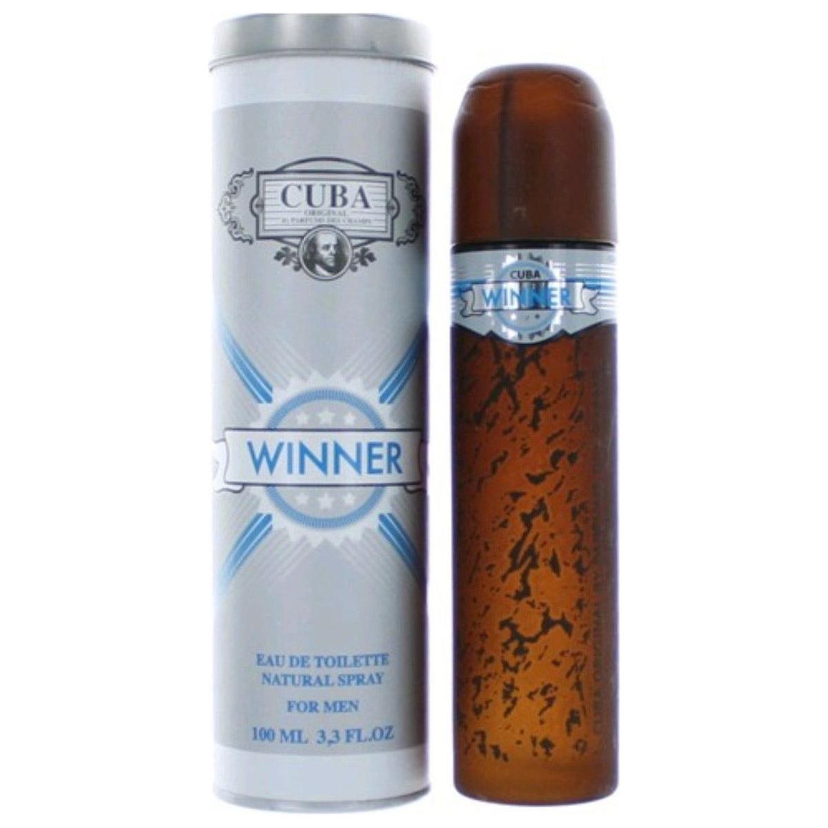 Cuba Winner By Cuba cologne for men EDT 3.3 / 3.4 oz New in Box