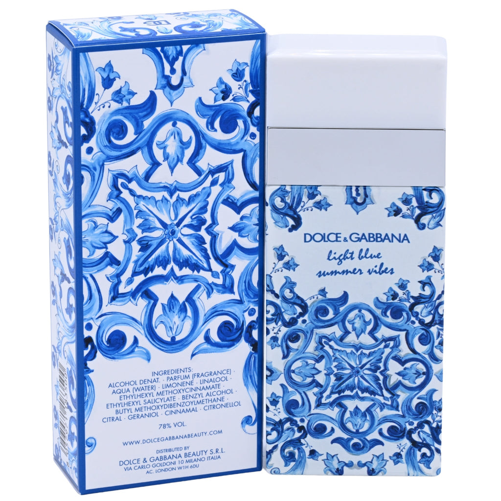 Dolce & Gabbana Light Blue Summer Vibes Eau de Toilette Spray for Women 3.3/3.4 oz
