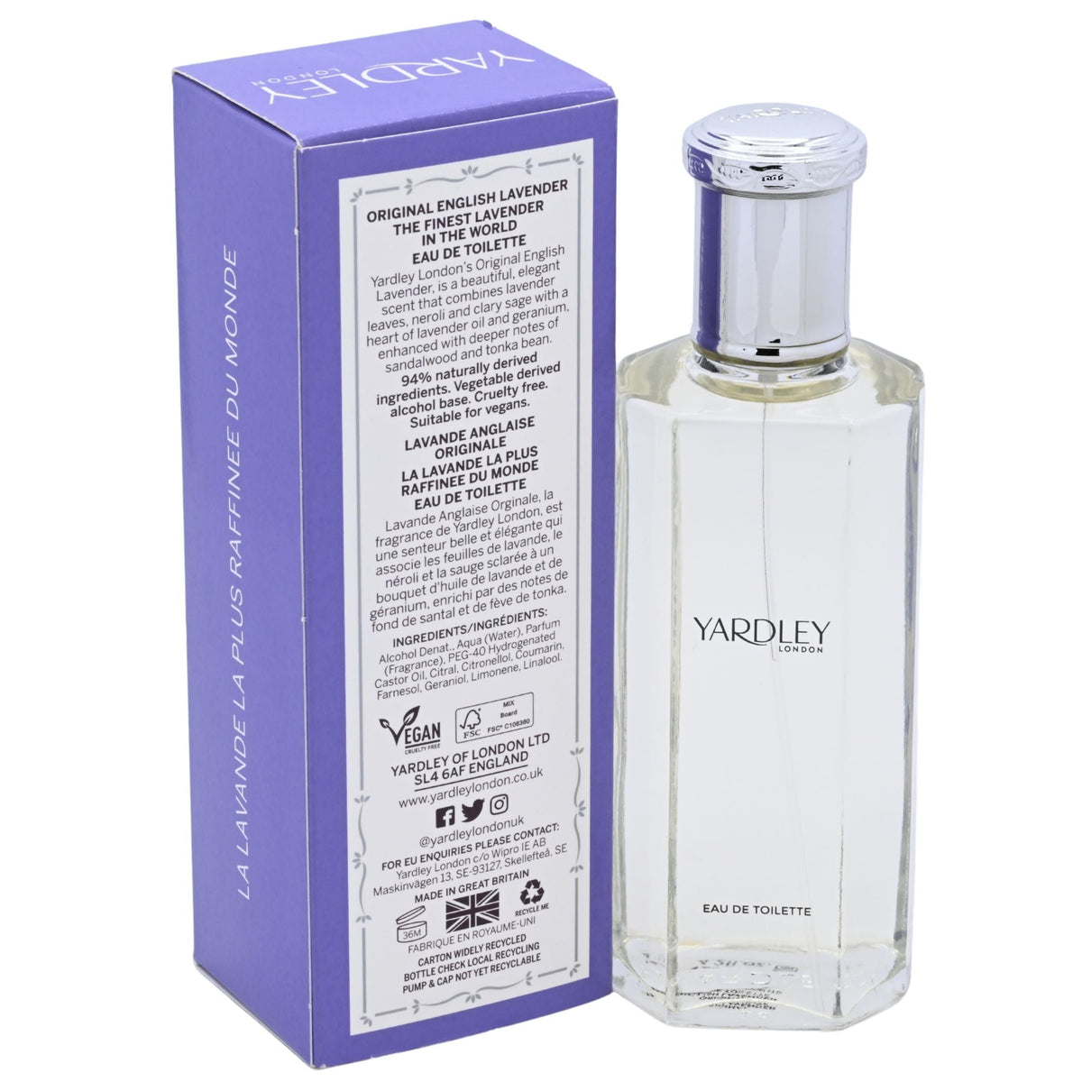 ENGLISH LAVENDER by Yardley London perfume for women EDT 4.2 oz New in Box