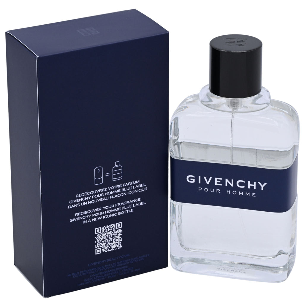 Givenchy Pour Homme BLUE LABEL 3.4 oz / 3.3 oz Spray edt Men New in Box