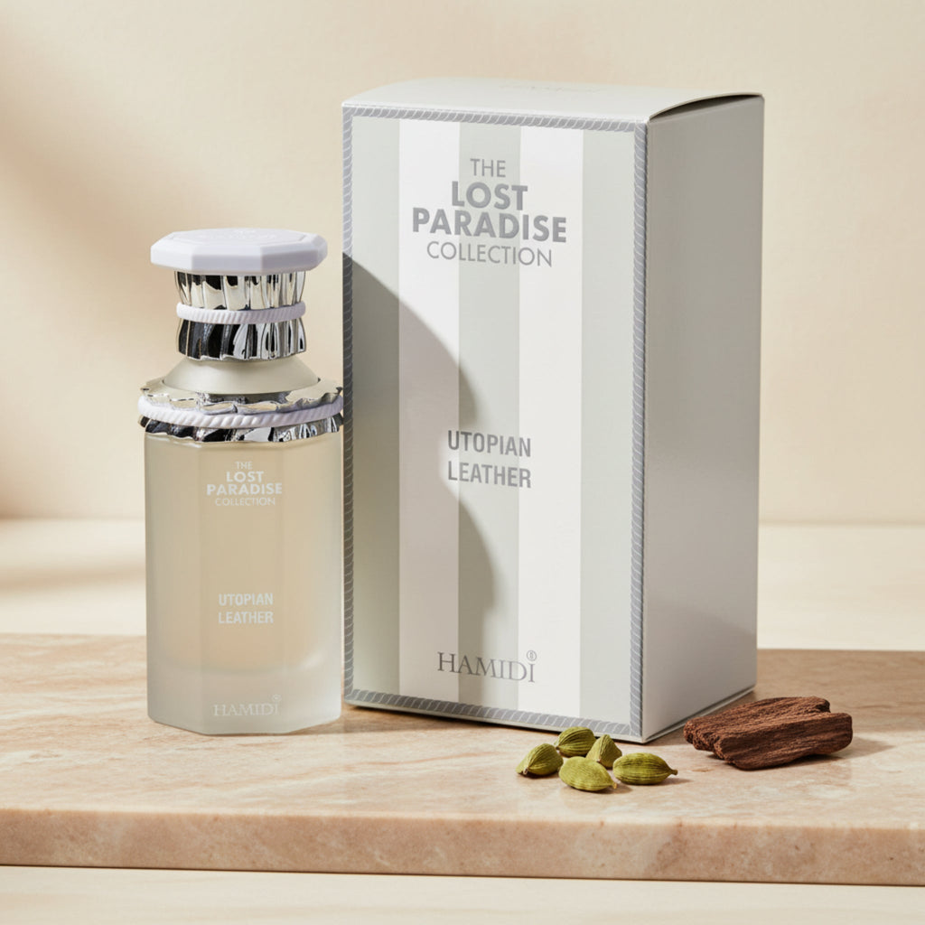 Hamidi The Lost Paradise Utopian Leather Eau de Parfum Spray Unisex 3.4 oz (100 ml) New Retail Box