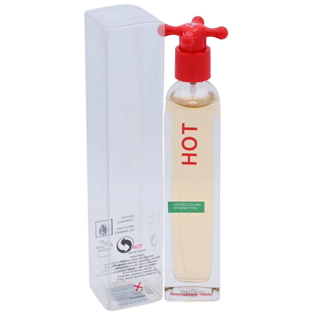 HOT by United Colors of Benetton for women EDT 3.3 / 3.4 oz New in Box