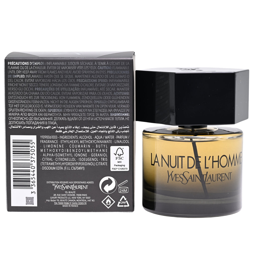 La Nuit De L'Homme by Yves Saint Laurent cologne EDT 2.0 oz New in Box