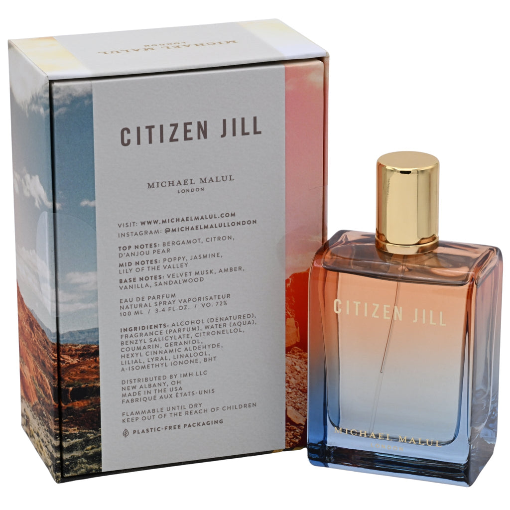 Michael Malul Citizen Jill Eau de Parfum Spray for Women 3.4 oz (New in Retail Box)