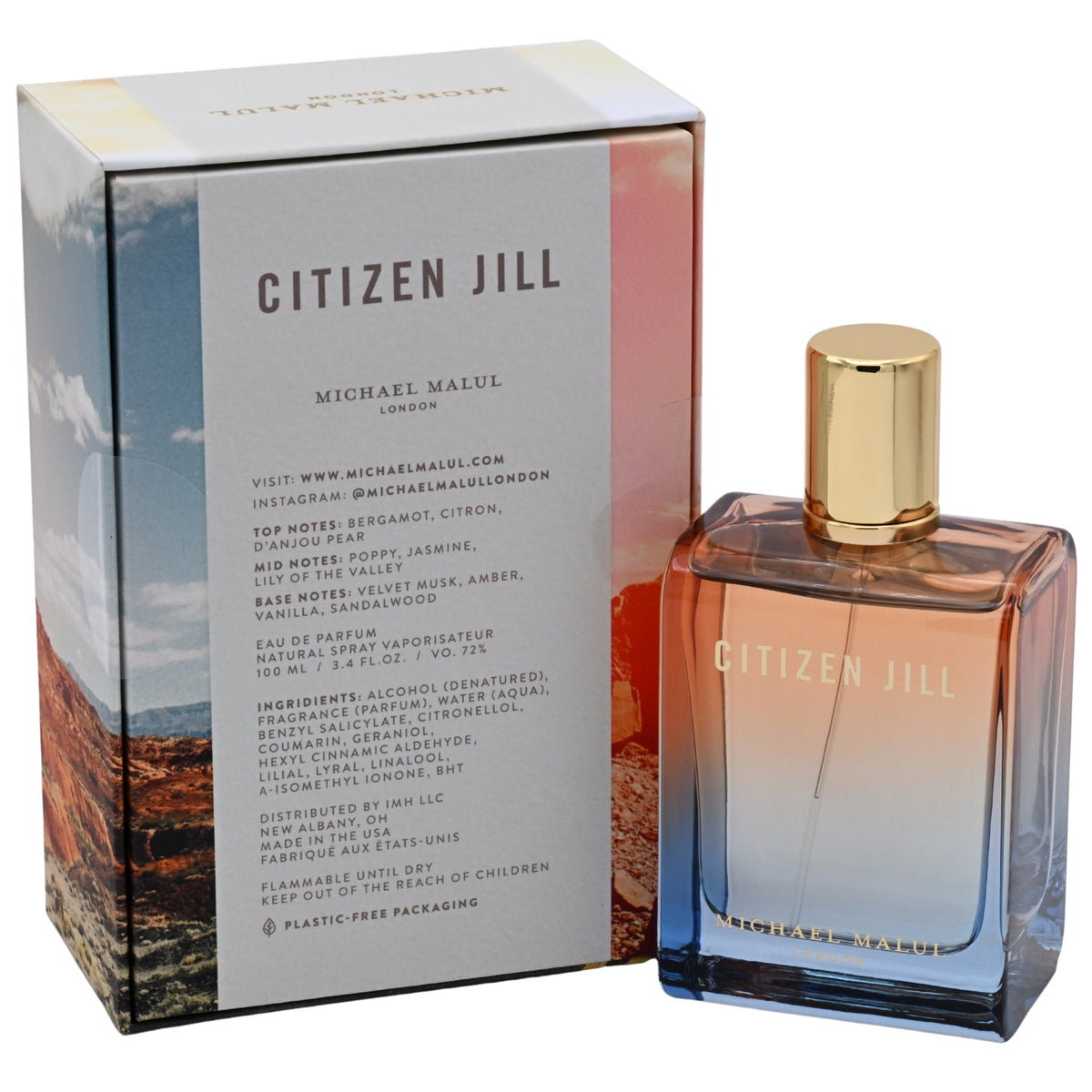 Michael Malul Citizen Jill Eau de Parfum Spray for Women 3.4 oz (New in Retail Box)