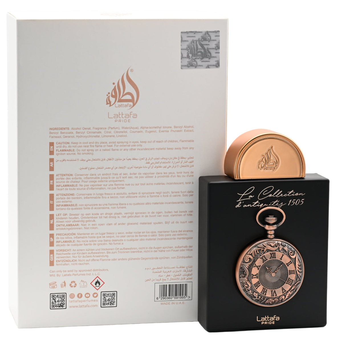 Pride La Collection d'Antiquities 1505 by Lattafa EDP 3.3 / 3.4 oz New in Box