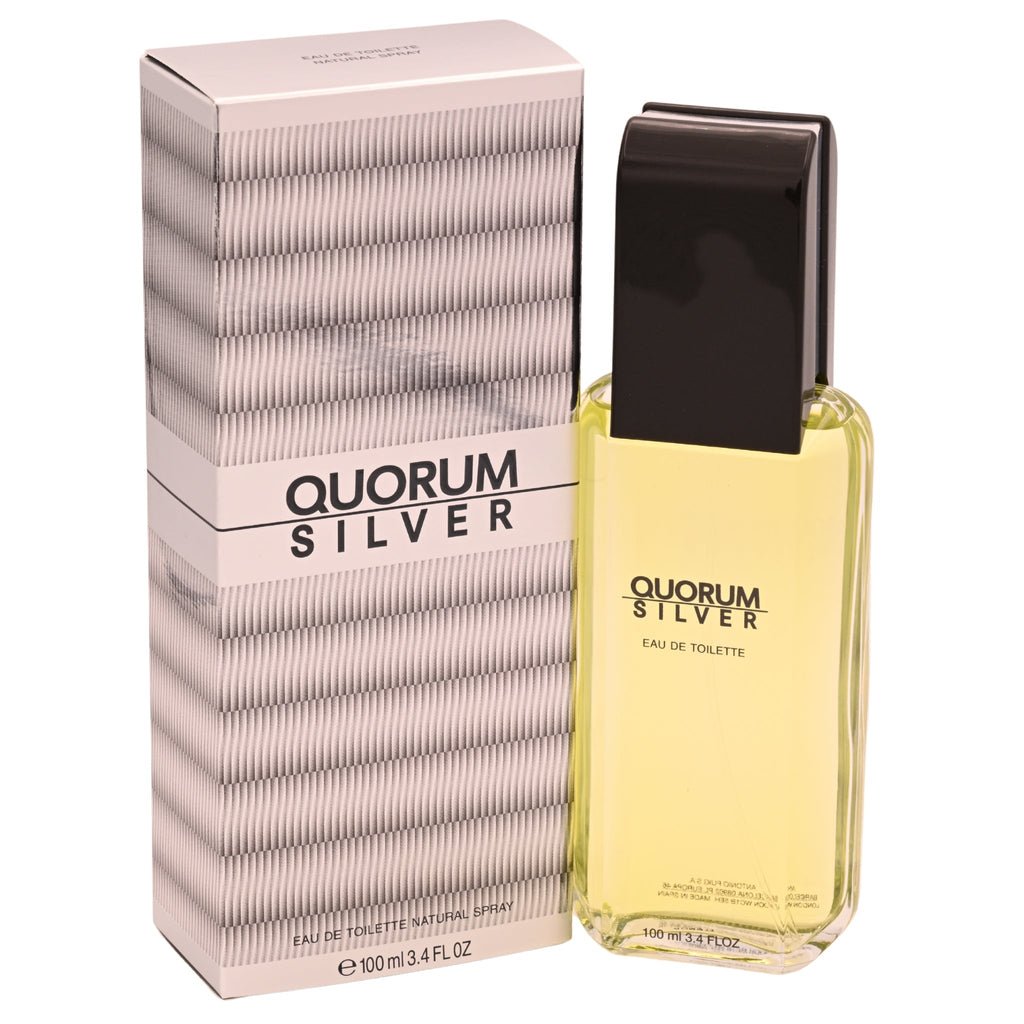 QUORUM SILVER by Antonio Puig 3.3 / 3.4 oz EDT For Men NEW IN BOX