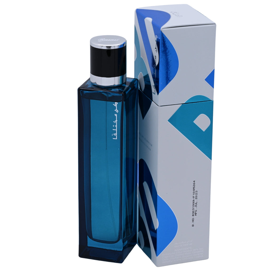 Rasasi Kun Mukhtalifan Eau de Parfum Spray for Men 3.4 oz (100 ml) New Retail Box