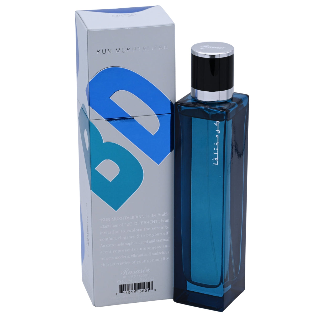 Rasasi Kun Mukhtalifan Eau de Parfum Spray for Men 3.4 oz (100 ml) New Retail Box