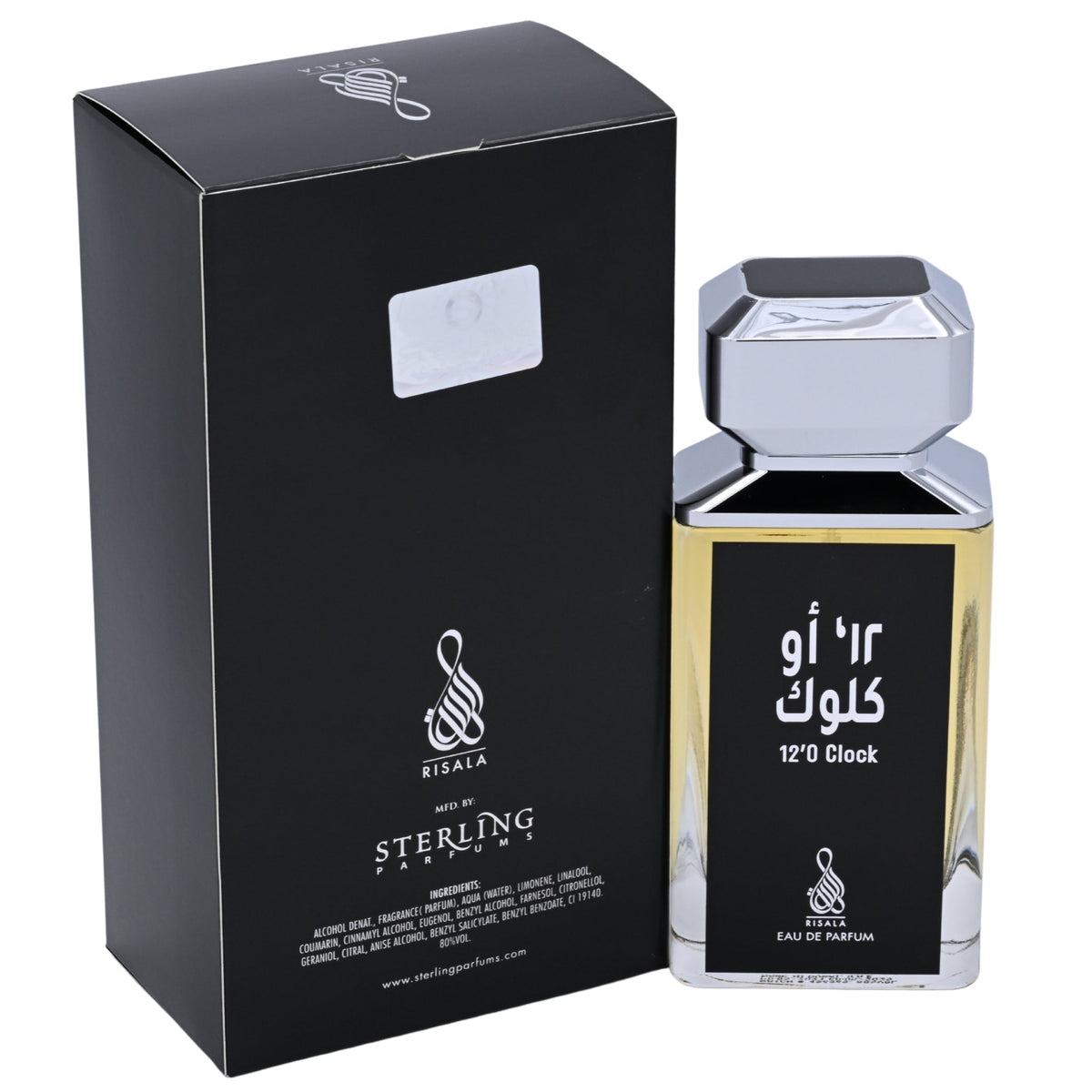 Risala 12 O'Clock Eau de Parfum Spray for Men 3.4 oz (100 ml) New Retail Box