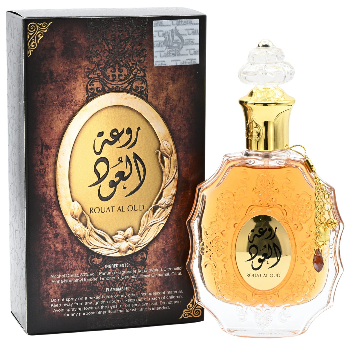 Rouat Al Oud by Lattafa perfume for unisex EDP 3.3 / 3.4 oz New in Box