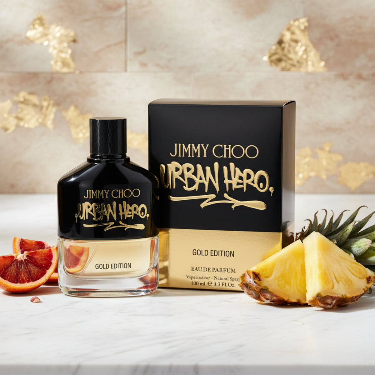 Urban Hero Gold Edition by Jimmy Choo for men EDP 3.3 / 3.4 oz New in Box
