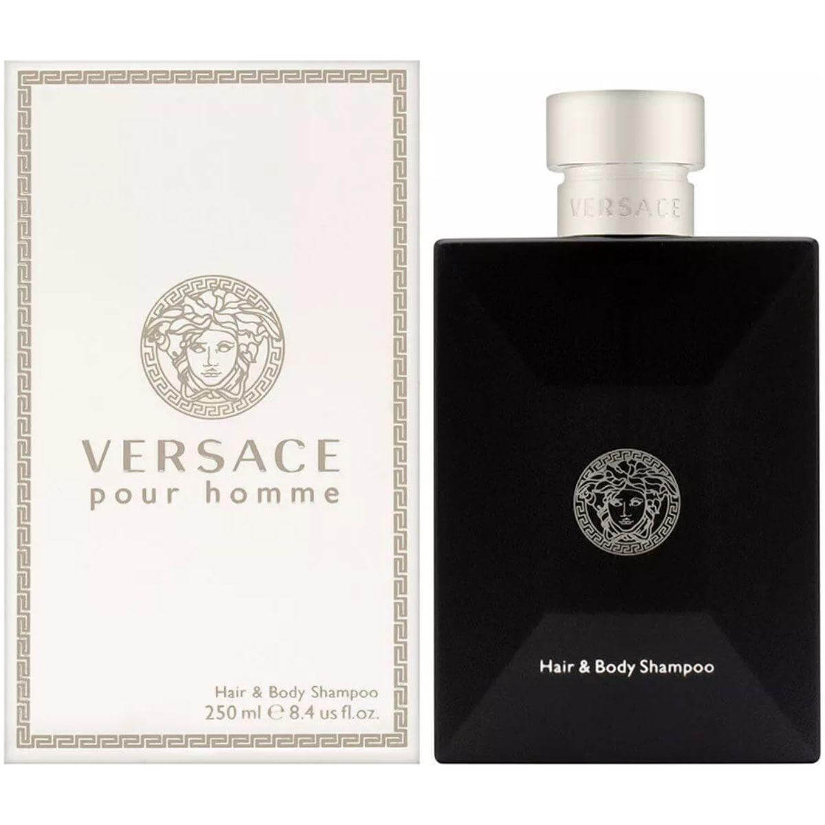 Versace Pour Homme by Gianni Versace hair & body shampoo 8.4 oz New in Box